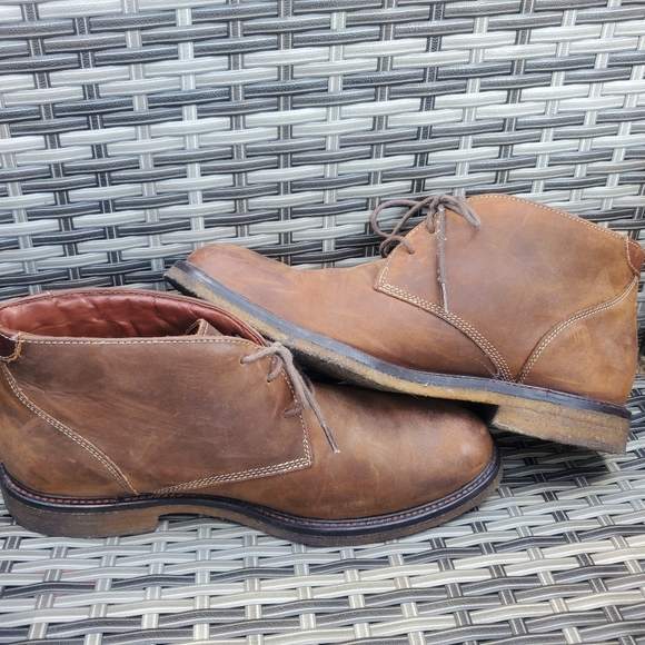 Johnston & Murphy Men's Sheepskin Chukka Boots Size 8.5 EUC - Picture 5 of 9